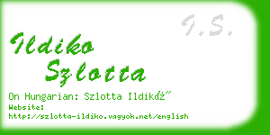 ildiko szlotta business card